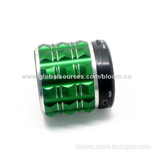 Bluetooth Speaker for iPhone 6, Aluminum + Plastic Materials, 10m Working Range